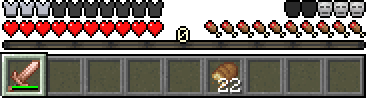 The player's HUD